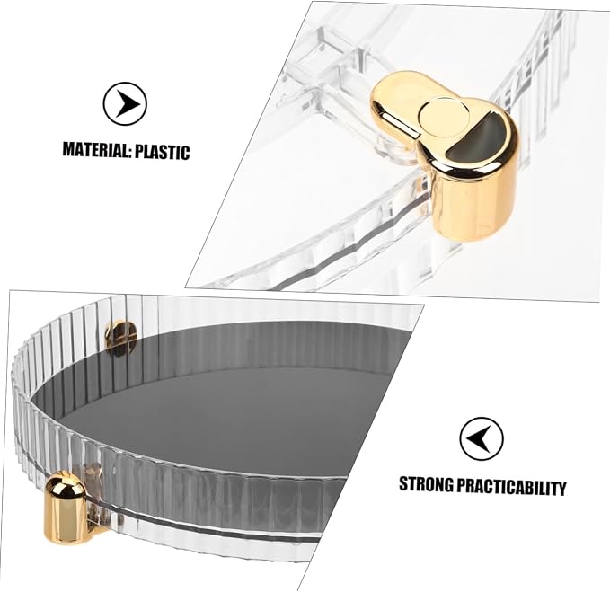 Garneck Large Capacity Rotating Makeup Organizer Tray Spinning Cosmetic Storage - Image 4