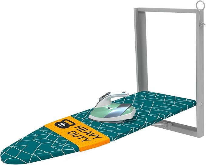 Xabitat Wall Mounted Ironing Board, 36.2" X 12.2" Compact Mount Fold Down Iron by Xabitat