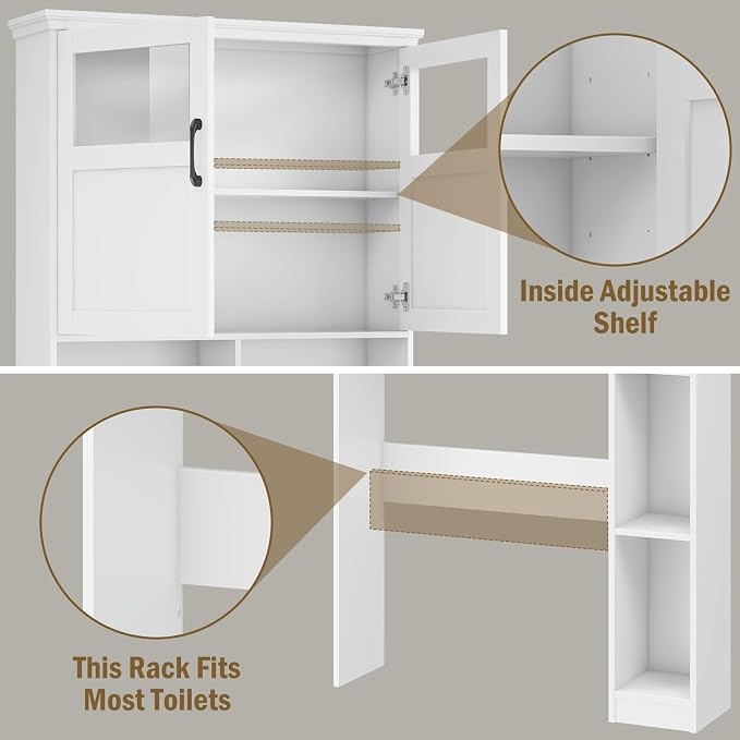 Vabches Over The Toilet Storage Cabinet - Image 7