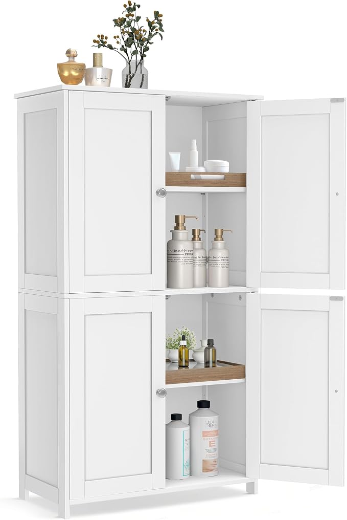 VASAGLE Floor Storage Cabinet, Shaker Cabinet by Unknown