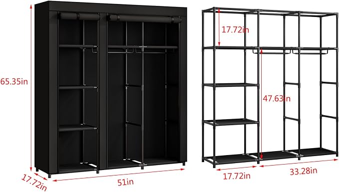 SORCEDAS Portable Closet Wardrobe - Image 5