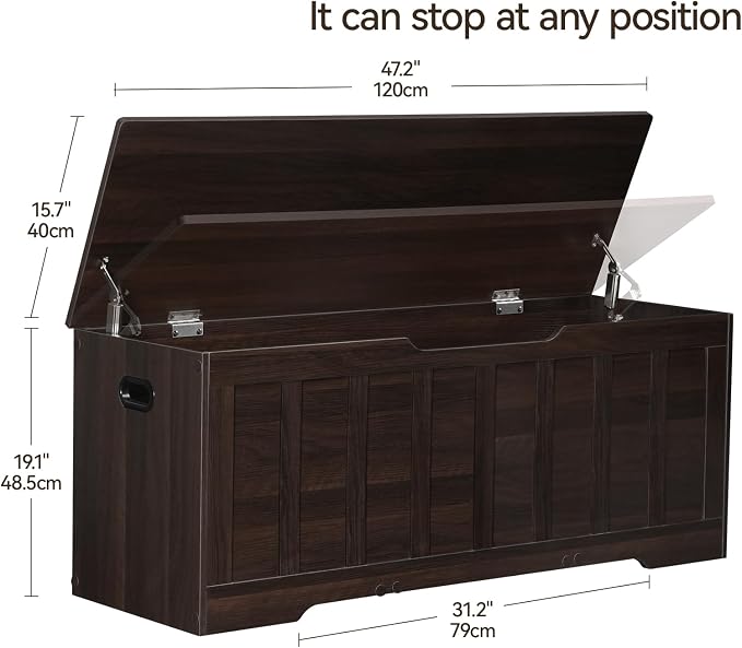 VANKILEY 47.2" Storage Chest Extra Large, Storage Trunk - Image 2
