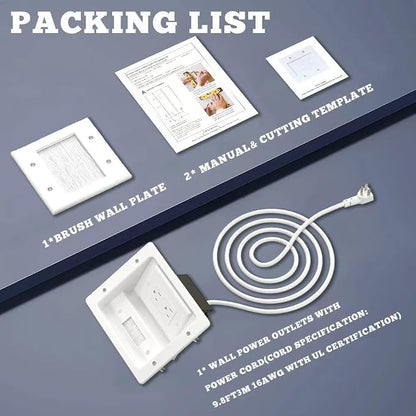 Recessed Outlet Box, in Wall Cable Concealer Kit - Image 7