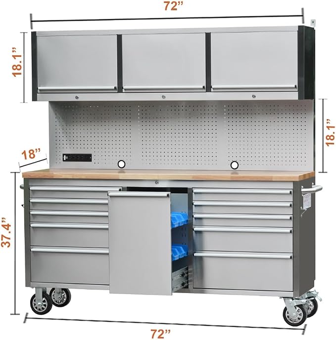 72 inch 11 Drawers Tool Chest - Image 2