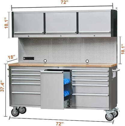 72 inch 11 Drawers Tool Chest - Image 2