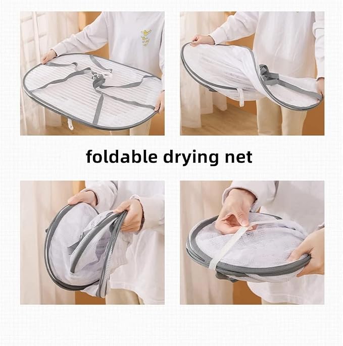 Primst Foldable Drying Fishing Net, Hanging Drying Net Rack Clothes Dry Basket - Image 4