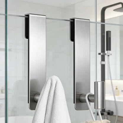 PMMASTO Shower Door Hooks, Extended Towel Hooks - Image 4