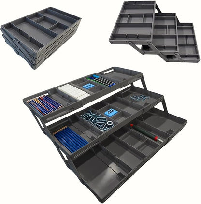 3 Tier Drawer Organizer, Expandable Organizer by ThriveHive