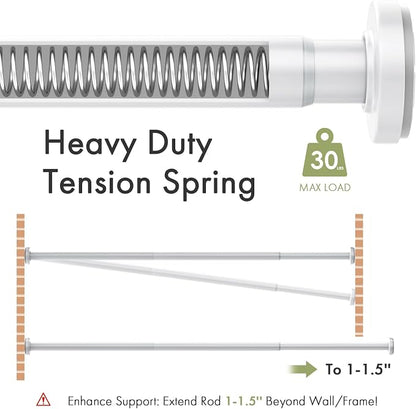 AmazerBath Spring Tension Shower Curtain Rod, 31-75 Inches Heavy Duty Tension - Image 5