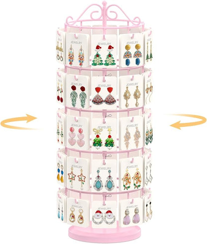 EsLuker.ly Earring Holder Organizer Rotating Display Tree Stand, Adjustable by EsLukerly