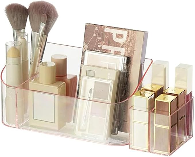 SUNFICON Makeup Holder Tray Organizer Cosmetic Display Case Tabletop Desktop - Image 10
