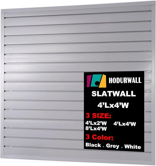 Slatwall Panels Garage Slat Wall Storage Systems 4'x4', Slat Wall Paneling by HODURWALL