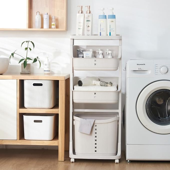 4 Tiers Standing Laundry Baskets - Image 2