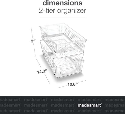 madesmart 2 Tier Organizer, Under Cabinet Storage - Image 6