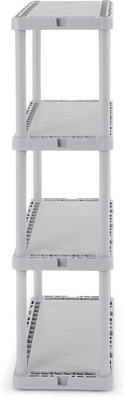 Gracious Living 3 Pack Light Duty Storage Shelves, Knect-A-Shelf 4-Shelf Solid - Image 5