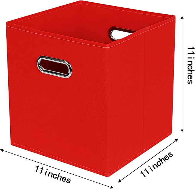 Fabric Cloth Storage Bins, Fabric Cube Bins Organizer - Image 2