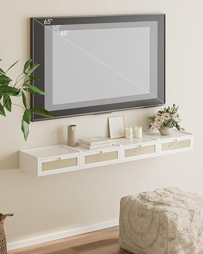 Floating Nightstand, Wall Mounted Night Stand - Image 4