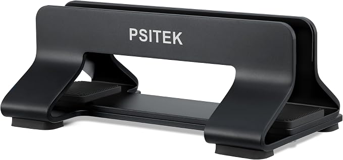 Aluminum Vertical Laptop Stand Dock Holder, Adjustable Slot Width 12-42mm - Image 5