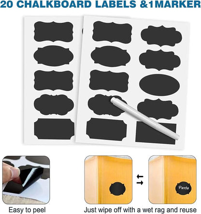 VERONES Large Tall Airtight Food Storage Containers, 10 PACK Plastic Airtight - Image 6