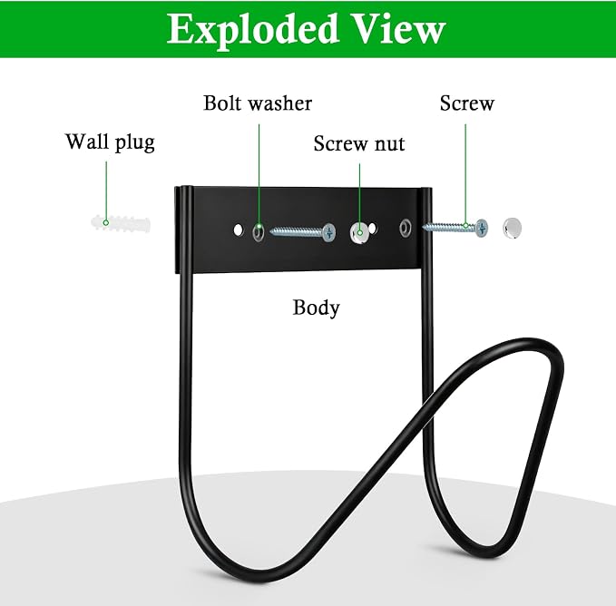 Hose Holder, Hose Hanger Wall Mount - Image 4