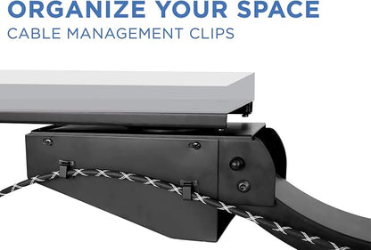 Mount-It! Sit Stand Keyboard Tray, Height Adjustable Under Desk Keyboard and - Image 9