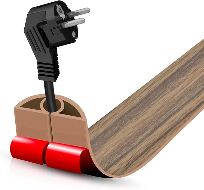 Floor Cord Cover Self Adhesive Cord Hider, 3.3FT Cable Management, Extension by DBHXXMB-HH