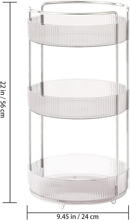 360° Rotating Makeup Organizer for Vanity, Skincare Perfume Organizers and - Image 2