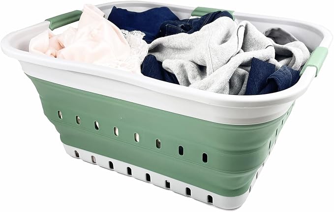 SAMMART 42L Collapsible Plastic Laundry Basket - Image 6