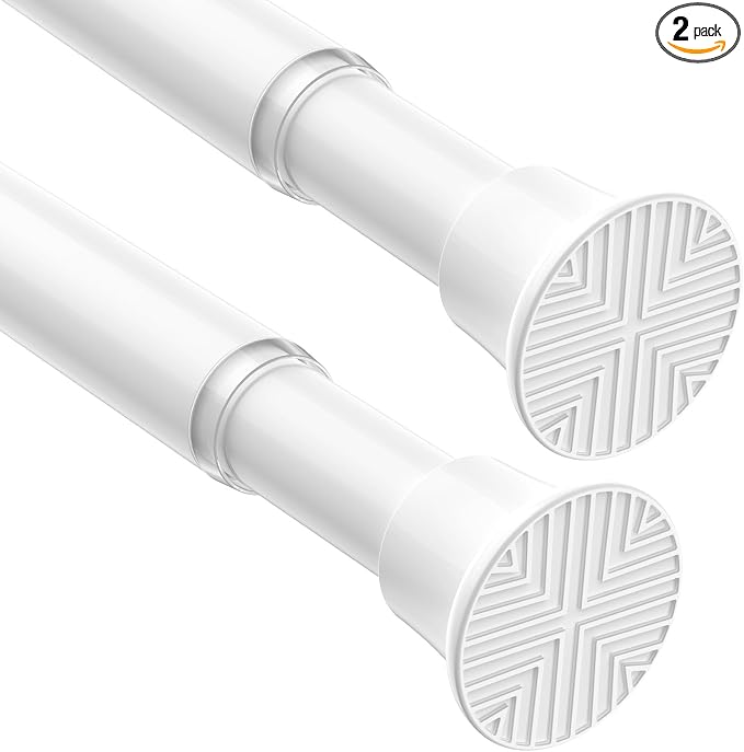 1Pcs Spring Tension Curtain Rod 31-62 Inch, 7/8" Diameter Tension Rod by HAOYUNTE
