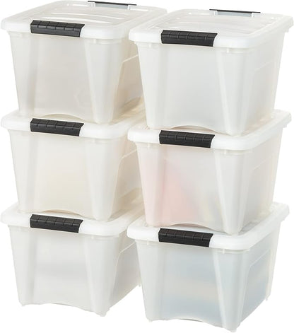 IRIS USA 19 Qt Stackable Plastic Storage Bins by Unknown