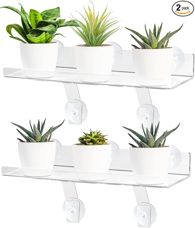 2 Pcs Plant Window Shelf, Window Plant Shelves by RSSCIIIUL