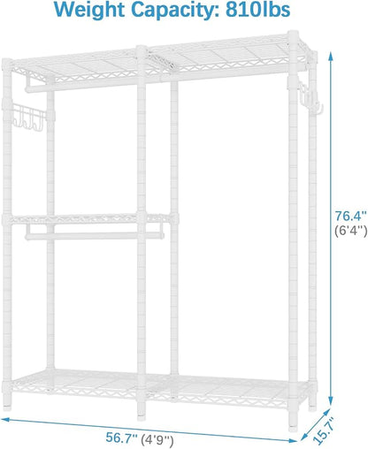 VIPEK V4 Garment Rack for Hanging Clothes, Portable Wardrobe Freestanding - Image 4