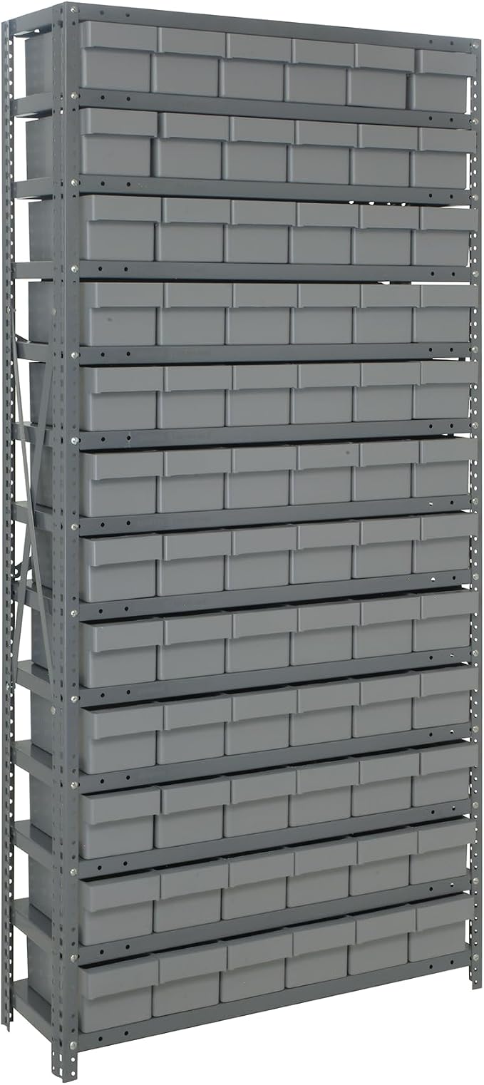 Quantum Storage Systems 2475-603GY Solid Heavy Duty 13 Shelves 72 Super Tuff by QuantumStorageSystems
