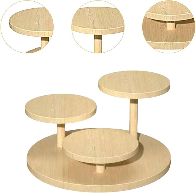 Display Riser Stand Cake Stand Tiered High and Low Ladder Sturdy Countertop - Image 3