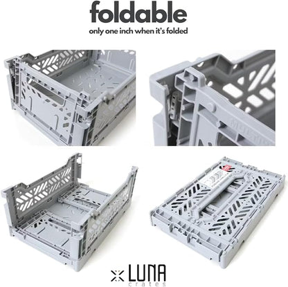 Collapsible Storage Box, Foldable Crate Organizer Bin - Image 5