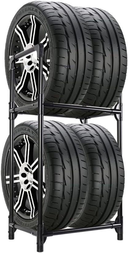 Tire Rack, Tire Storage Rack Stand Garage Storage Shelf Organizer | Rolling by FineLivingStartingwithaHome