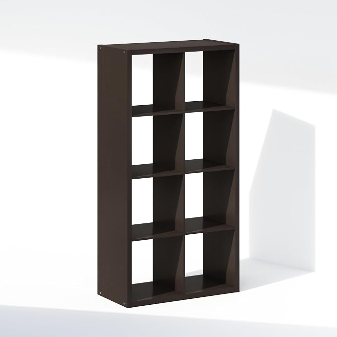 Furinno Cubic Extra Thick 8-Cube Closet Organizers and Storage, Dark Oak | 14.6 - Image 7