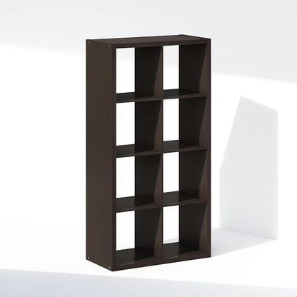 Furinno Cubic Extra Thick 8-Cube Closet Organizers and Storage, Dark Oak | 14.6 - Image 7
