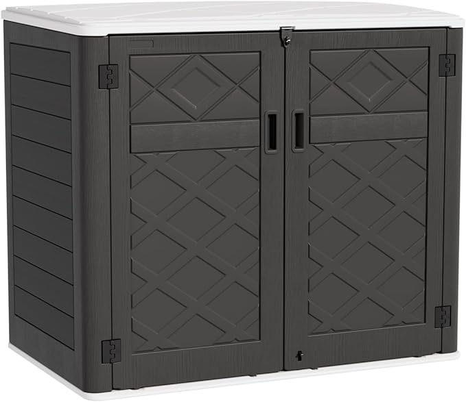 KINYING Larger Outdoor Storage Shed Weather Resistance, Resin Sheds & Outdoor by KINYING