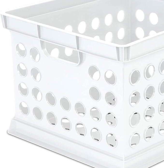 Sterilite Stackable Plastic Storage Crate Bin Organizer File Box - Image 7
