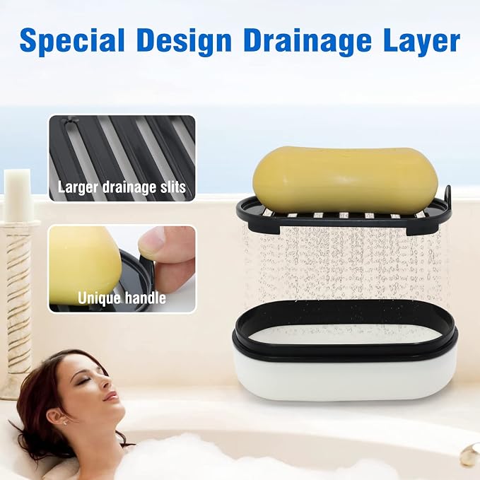 Travel Soap Container, Leakproof Soap Box, Travel Soap Holder - Image 3