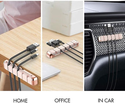 AHASTYLE Cable Organizer Holder 5 Slots Desktop Cord Wire Clips Keeper - Image 5