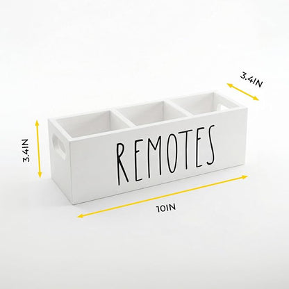 Remote Control Holder, Farmhouse Remote Storage Caddy, Bedside TV Controller Box - Image 7