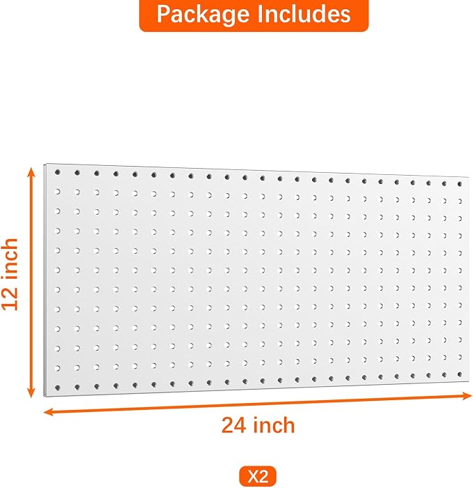 WALMANN Metal Pegboard Panels for Wall Garage Tools Pegboard for Garage - Image 4