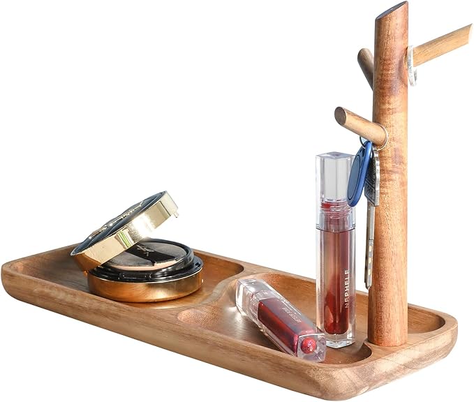 Wood Key Tray for Entryway Table, Jewelry Tray, Catchall Tray - Image 7