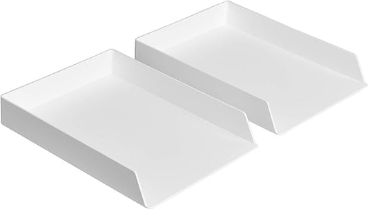 Amazon Basics Rectangular Plastic Desk Organizer, Letter Size Tray by AmazonBasics