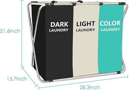 1-Pack Large Laundry Basket, Waterproof, Freestanding Laundry Hamper, - Image 3