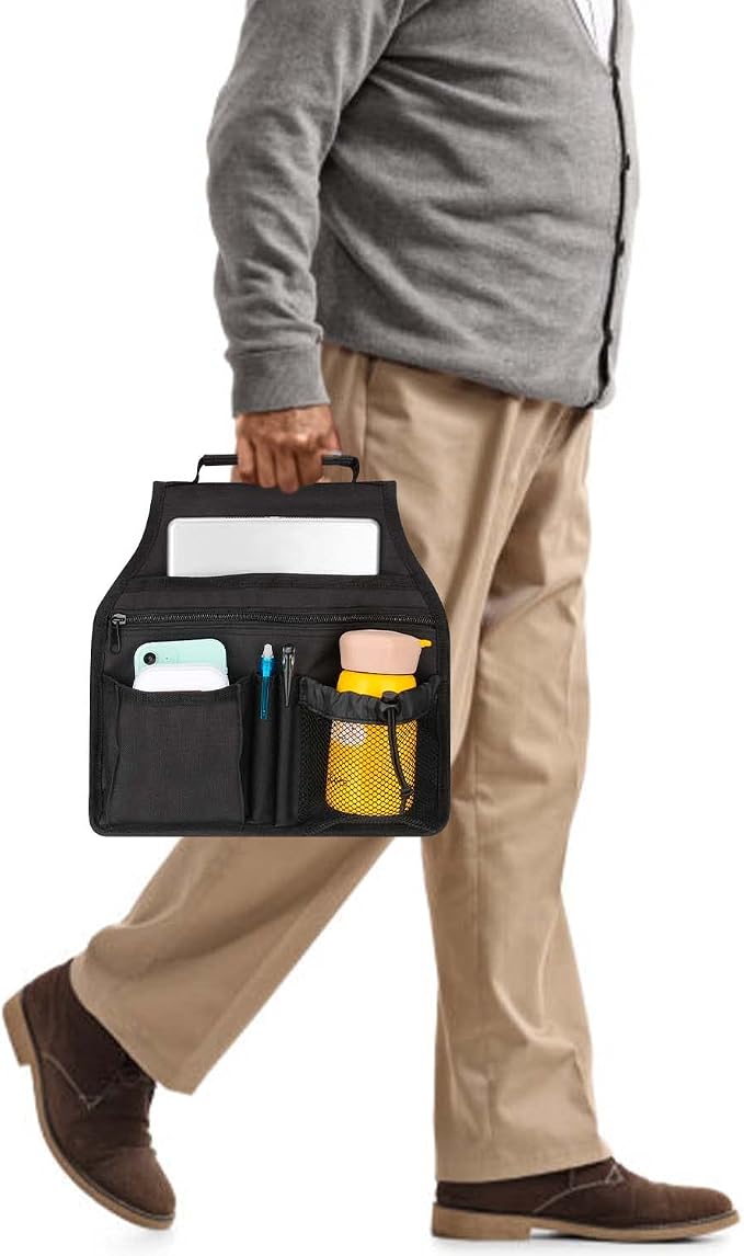 supregear Side Walker Bag, Walker Accessories Bag w/Cup Holder, Folding Walker - Image 4
