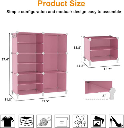 AWTATOS 6 Cube Closet Organizer Storage Shelves - Image 3