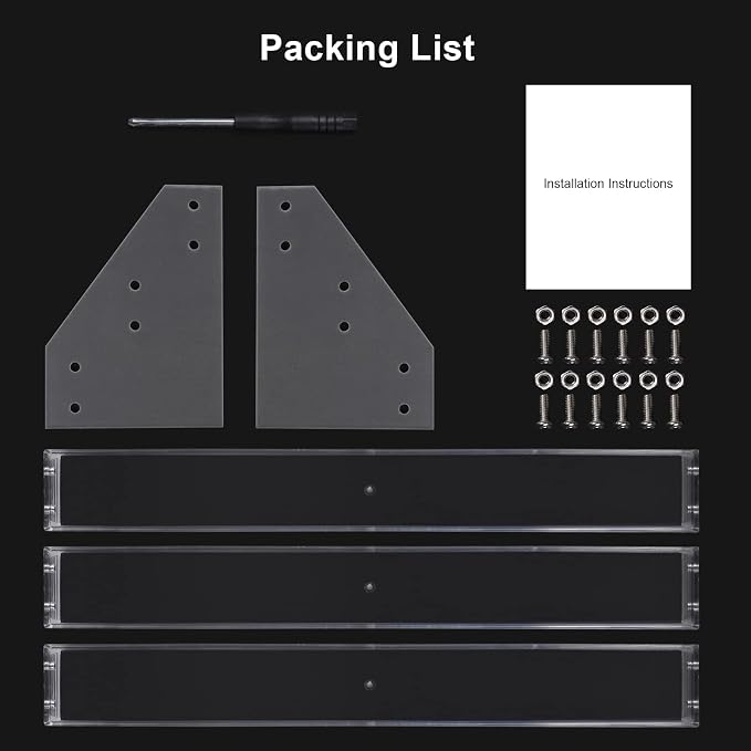 BTremary 3 Packs Clear Nail Polish Organizer Holder Shelf Rack, Acrylic Display - Image 5